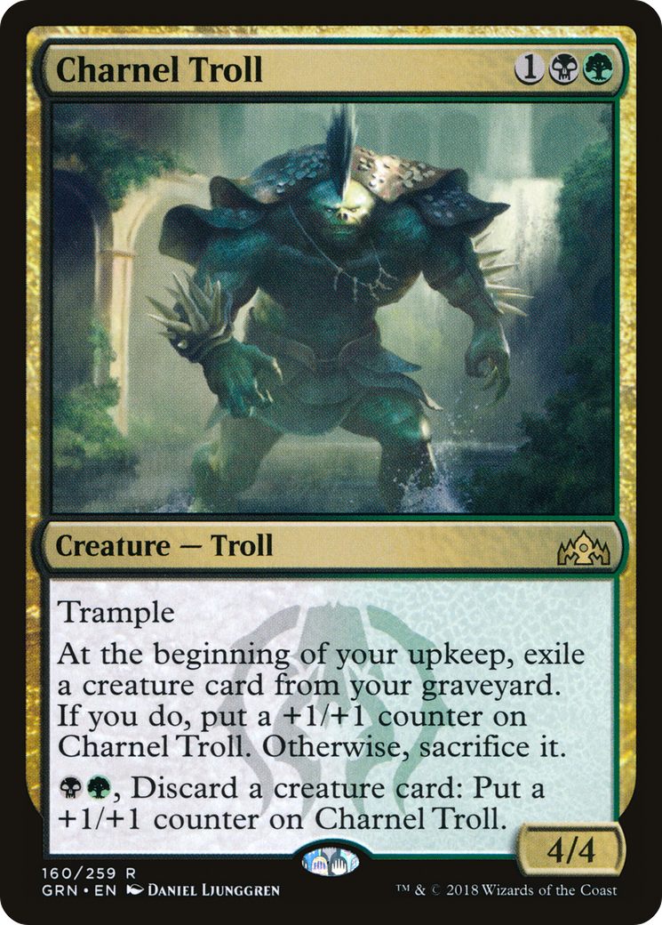 Charnel Troll (GRN-160) - Guilds of Ravnica Foil