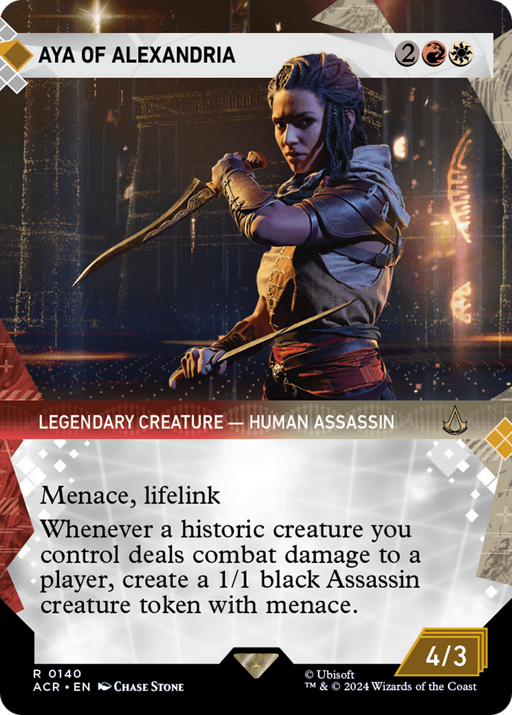 Aya of Alexandria (ACR-140) - Assassin's Creed: (Showcase) (Borderless) Foil