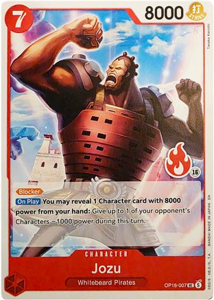 (OP16-007) Jozu (Ace Deck) - Set Sail Deck Set - Normal