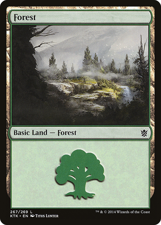 Forest (KTK-267) - Khans of Tarkir Foil