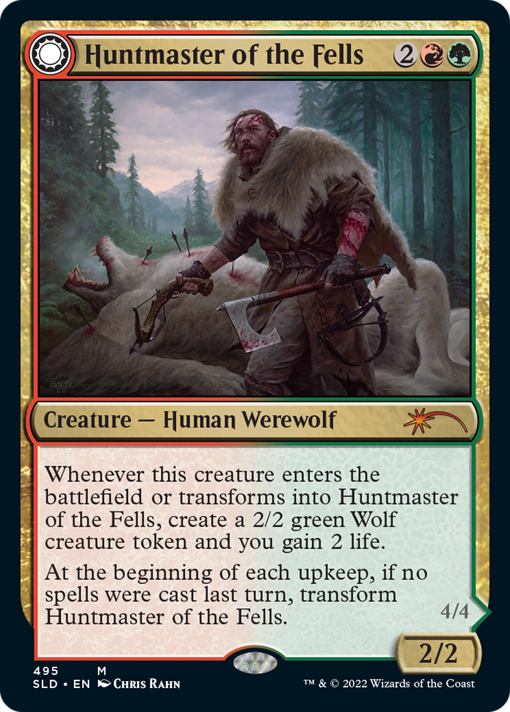 Huntmaster of the Fells  (SLD-495) - Secret Lair Drop: (Double Faced Transform) Foil