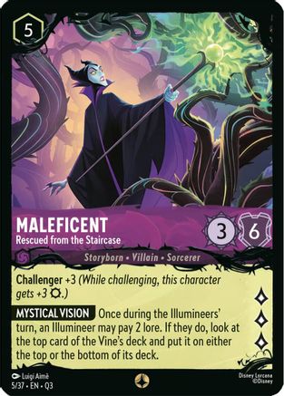 (005/37)  Maleficent - Rescued from the Staircase - Illumineer's Quest: The Great Hunny Rescue  Normal