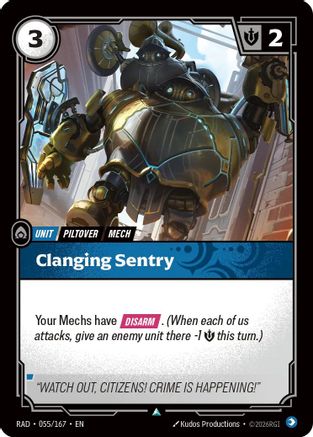 (055/167) Clanging Sentry - Radiance Foil