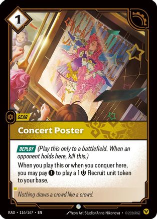 (116/167) Concert Poster - Radiance Foil
