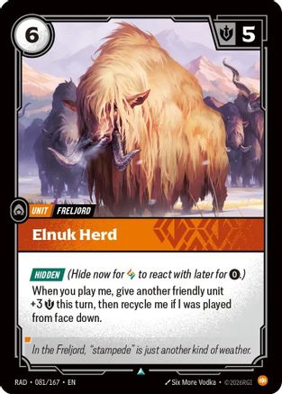 (081/167) Elnuk Herd - Radiance Foil