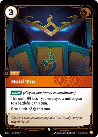 (070/167) Hold 'Em - Radiance Foil