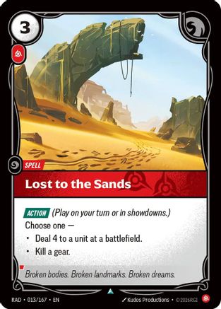(013/167) Lost to the Sands - Radiance Foil