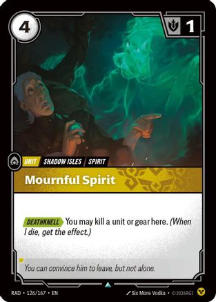 (126/167) Mournful Spirit - Radiance Foil
