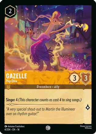 (004/204)  Gazelle - Pop Diva - Hyperia City  Normal