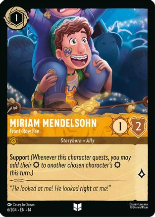 (006/204)  Miriam Mendelsohn - Front-Row Fan - Hyperia City  Normal