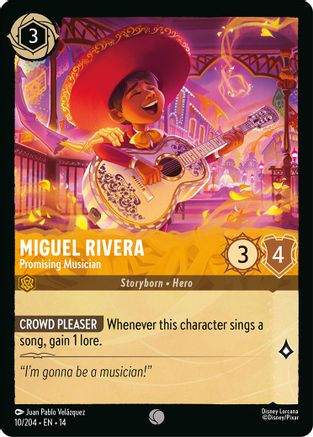 (010/204)  Miguel Rivera - Promising Musician - Hyperia City  Cold Foil