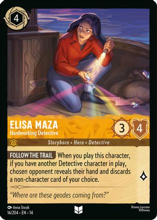 (016/204)  Elisa Maza - Hardworking Detective - Hyperia City  Cold Foil
