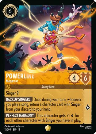 (017/204)  Powerline - Megastar - Hyperia City  Cold Foil