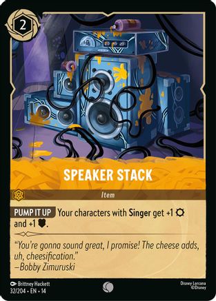 (032/204)  Speaker Stack - Hyperia City  Cold Foil