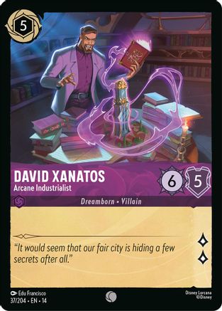 (037/204)  David Xanatos - Arcane Industrialist - Hyperia City  Cold Foil