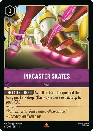 (067/204)  Inkcaster Skates - Hyperia City  Cold Foil
