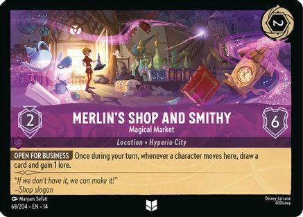 (068/204)  Merlin's Shop and Smithy - Magical Market - Hyperia City  Normal