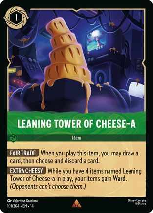 (101/204)  Leaning Tower of Cheese-a - Hyperia City  Cold Foil