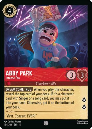 (104/204)  Abby Park - Intense Fan - Hyperia City  Normal