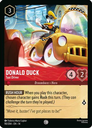 (110/204)  Donald Duck - Taxi Driver - Hyperia City  Normal