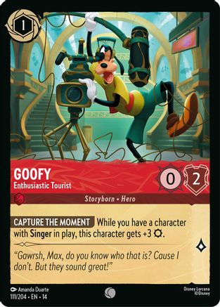 (111/204)  Goofy - Enthusiastic Tourist - Hyperia City  Normal