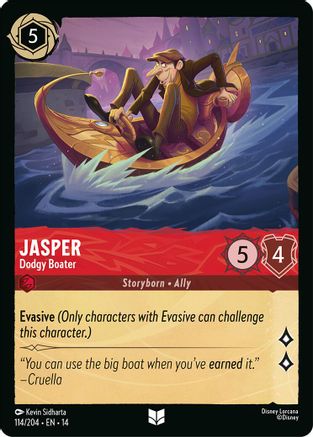 (114/204)  Jasper - Dodgy Boater - Hyperia City  Cold Foil
