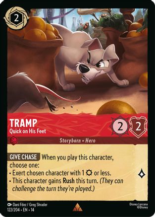 (122/204)  Tramp - Quick on His Feet - Hyperia City  Cold Foil