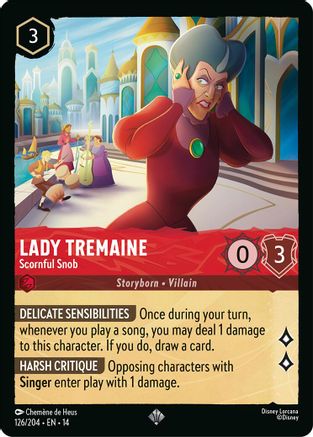 (126/204)  Lady Tremaine - Scornful Snob - Hyperia City  Cold Foil