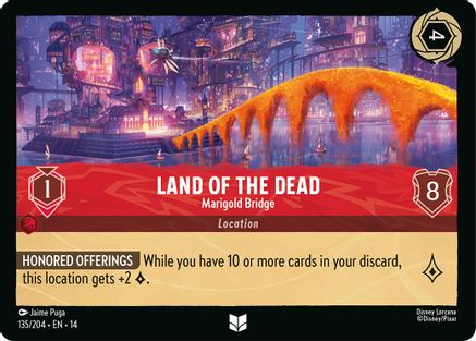 (135/204)  Land of the Dead - Marigold Bridge - Hyperia City  Cold Foil