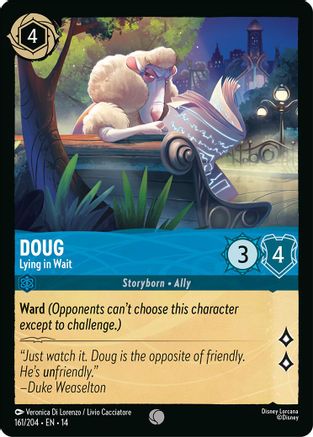 (161/204)  Doug - Lying in Wait - Hyperia City  Cold Foil