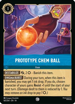 (167/204)  Prototype Chem Ball - Hyperia City  Cold Foil