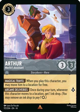 (172/204)  Arthur - Merlin's Assistant - Hyperia City  Cold Foil