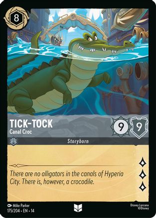 (175/204)  Tick-Tock - Canal Croc - Hyperia City  Cold Foil