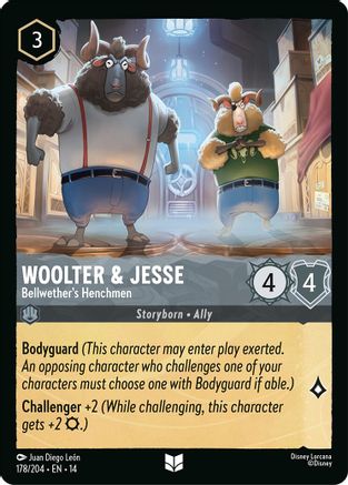 (178/204)  Woolter & Jesse - Bellwether's Henchmen - Hyperia City  Normal