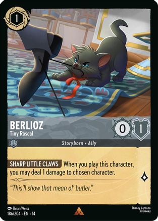 (186/204)  Berlioz - Tiny Rascal - Hyperia City  Cold Foil