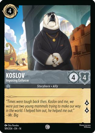 (189/204)  Koslov - Imposing Enforcer - Hyperia City  Cold Foil