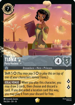 (196/204)  Tiana - Party Hostess - Hyperia City  Normal