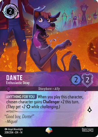 (208/204)  Dante - Enthusiastic Stray (Epic) - Hyperia City  Holofoil