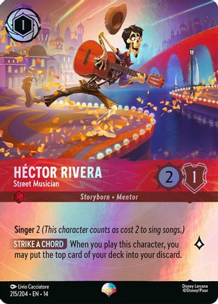 (215/204)  Hector Rivera - Street Musician (Epic) - Hyperia City  Holofoil