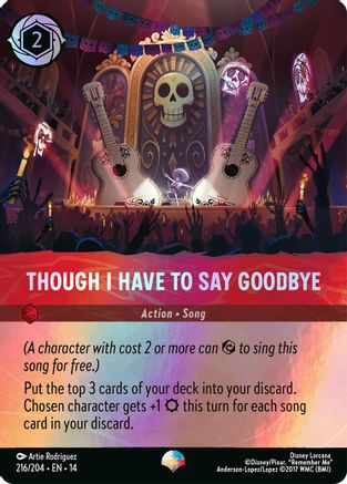 (216/204)  Though I Have to Say Goodbye (Epic) - Hyperia City  Holofoil