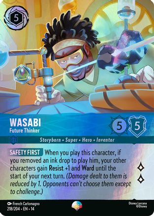 (218/204)  Wasabi - Future Thinker (Epic) - Hyperia City  Holofoil