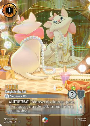 (238/204)  Marie - Caught in the Act (Enchanted) - Hyperia City  Holofoil