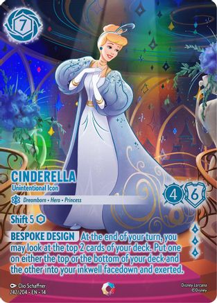 (242/204)  Cinderella - Unintentional Icon (Iconic) - Hyperia City  Holofoil