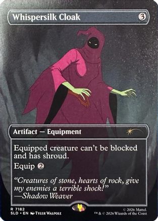Whispersilk Cloak (SLD-7182) [Secret Lair Drop Series] Foil