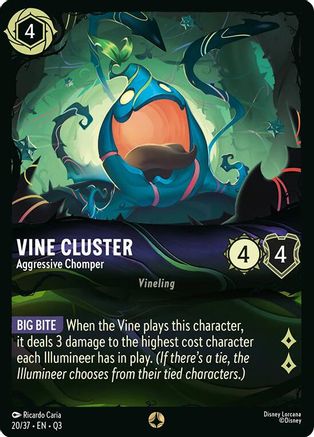(020/37)  Vine Cluster - Aggressive Chomper - Illumineer's Quest: The Great Hunny Rescue  Normal