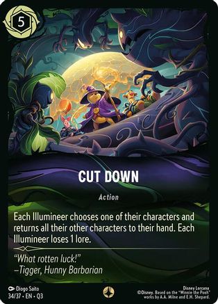 (034/37)  Cut Down - Illumineer's Quest: The Great Hunny Rescue  Normal