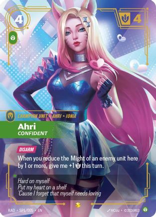 (SP1/005) Ahri, Confident (SP) - Radiance Foil