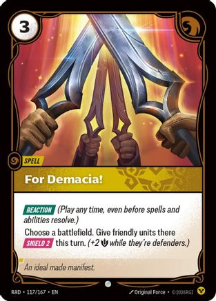 (117/167) For Demacia! - Radiance Foil