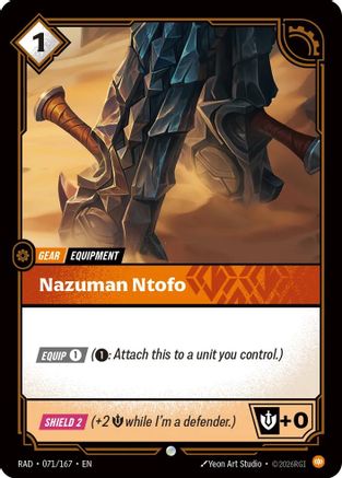 (071/167) Nazuman Ntofo - Radiance Foil