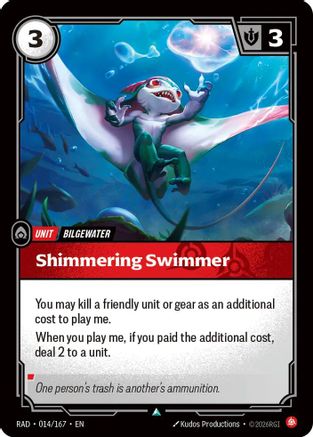 (014/167) Shimmering Swimmer - Radiance Foil